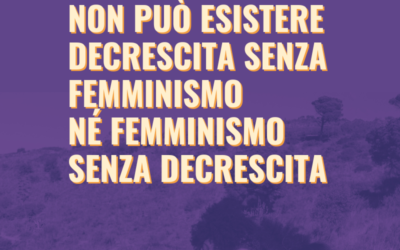 Non può esistere decrescita senza femminismo né femminismo senza decrescita