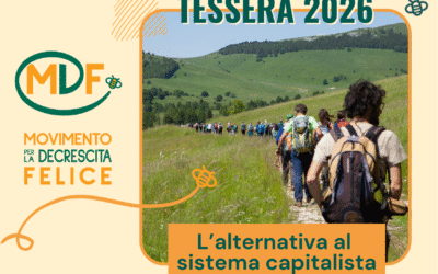 Tesseramento 2026: Unisciti al Movimento per la Decrescita Felice