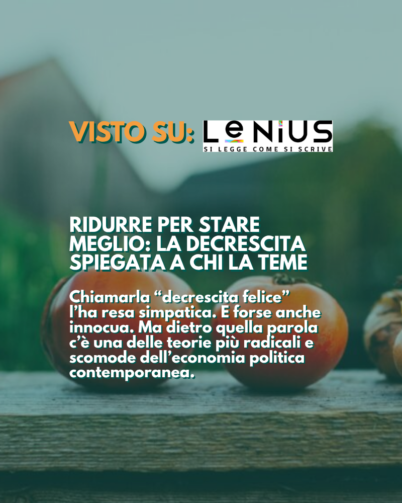 Approfondimenti Le Nius Decrescita